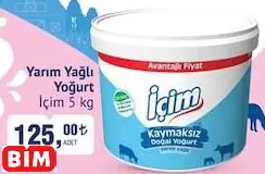 İÇİM YARIM YAĞLI YOĞURT